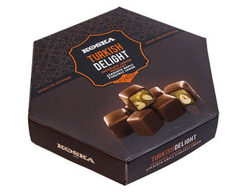 Koska, Chocolate Coated Turkish Delight with Hazelnut, 140g